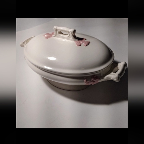 RARE 1971 Vintage - Classic Pottery Ironstone Lidded Pedestal Tureen/Server - Picture 3 of 6